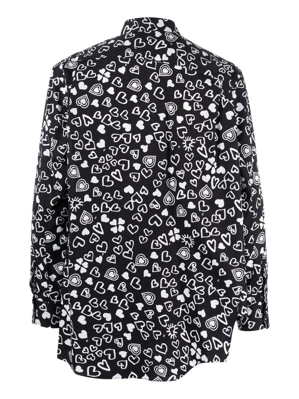 Heart-Print Long-Sleeve Shirt
