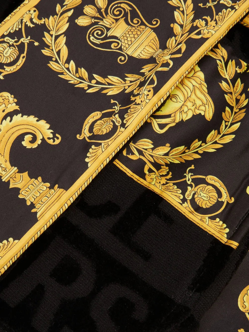 Barocco-print dressing gown