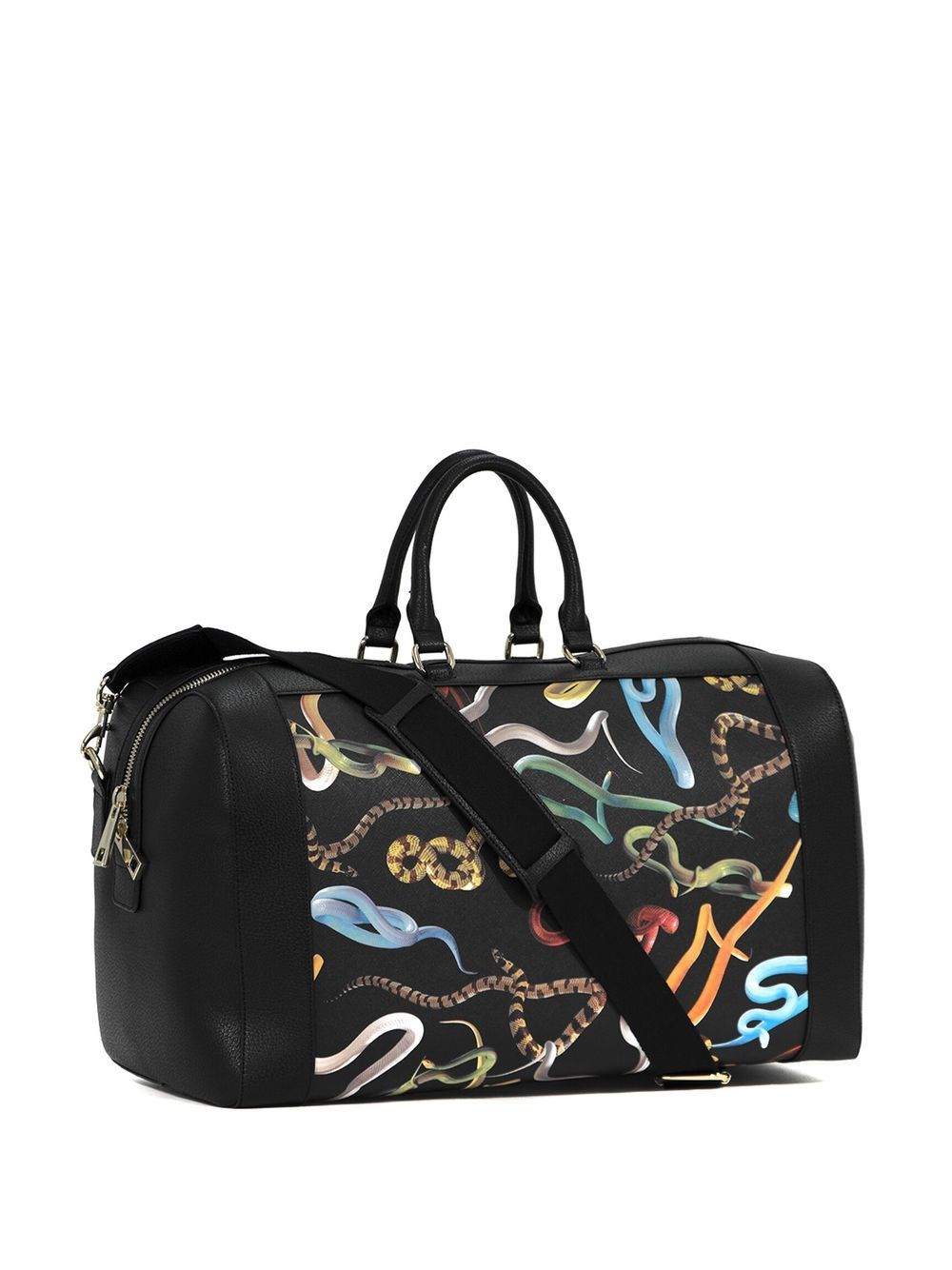 graphic print holdall bag