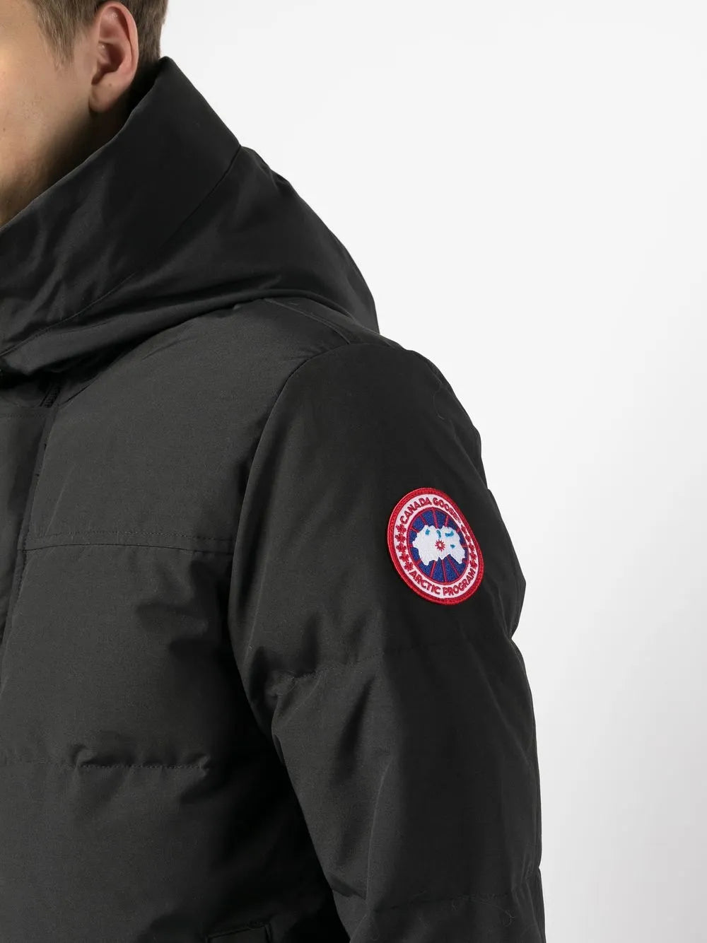 quilted hooded jacket