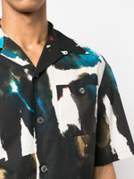 Graffiti-Print Short-Sleeved Shirt