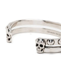 Skull-Stud Detail Open Bracelet