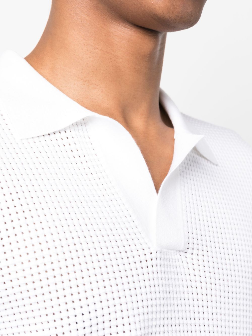 Roddy perforated polo shirt