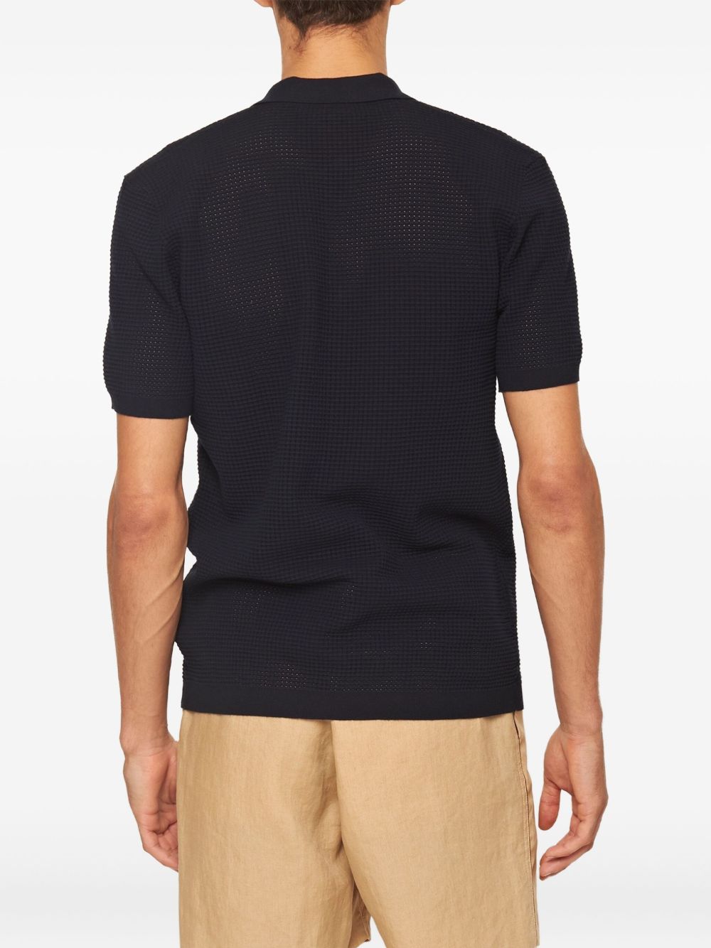 V-neck polo shirt