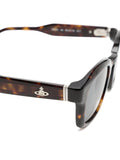 Cary Tortoiseshell Rectangle-Frame Sunglasses