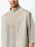 Semi-Sheer Short-Sleeve Shirt