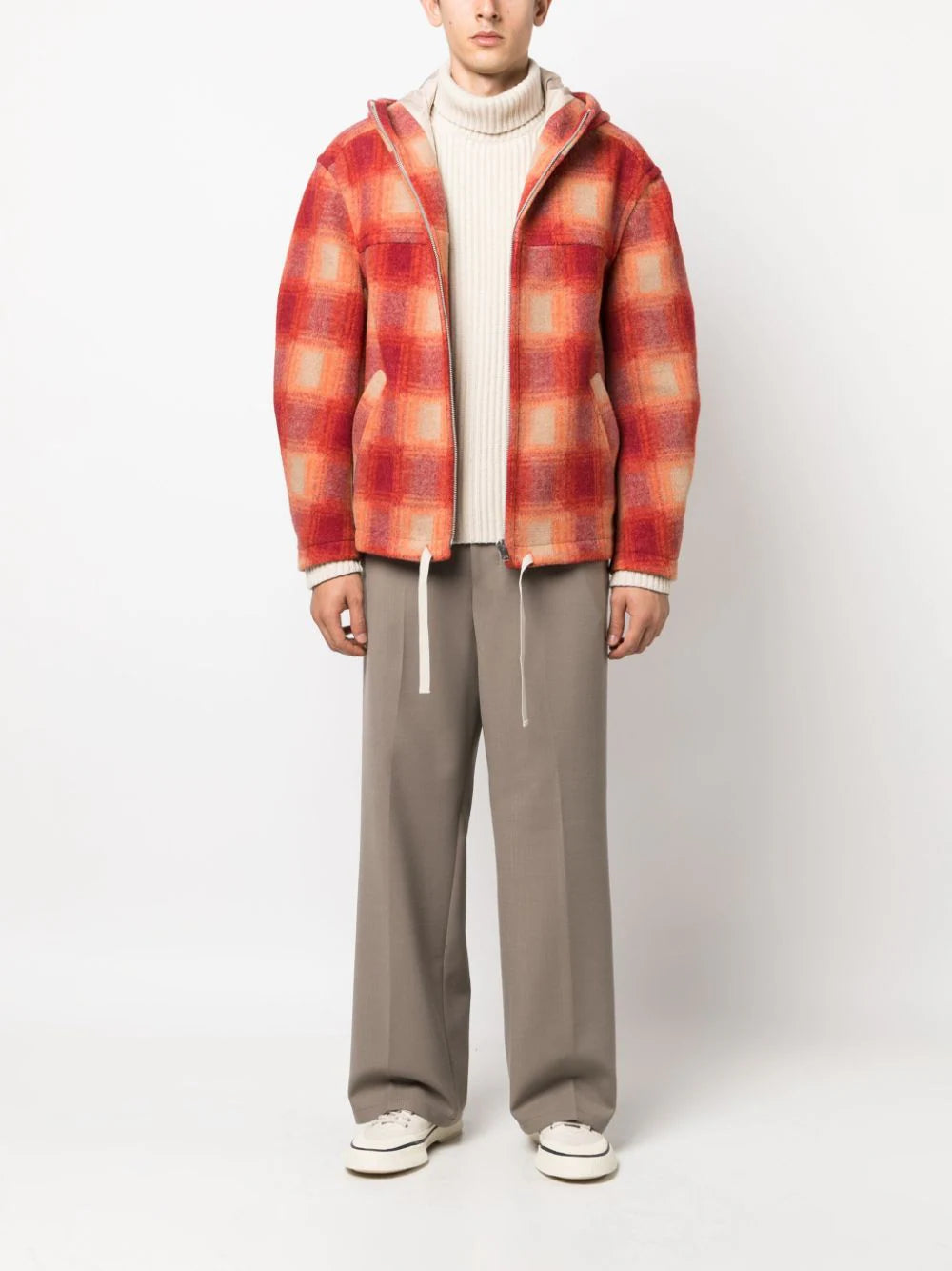 Straight-Leg Elastic-Waist Trousers