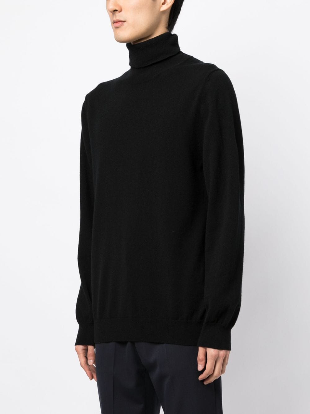 Stripe-Detailing Roll-Neck Jumper