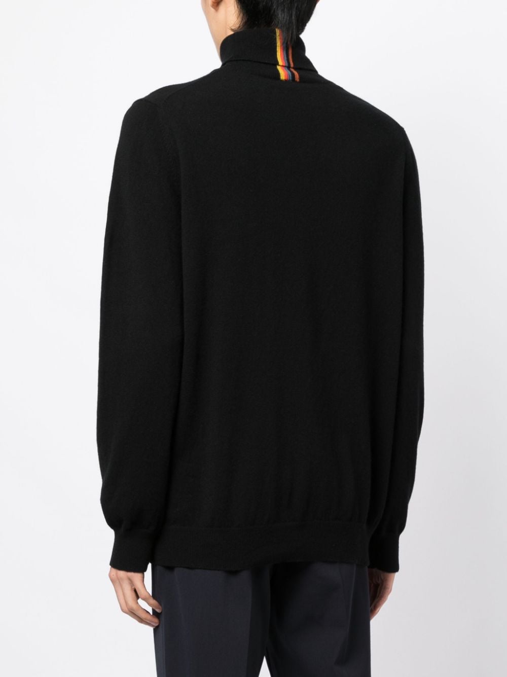 Stripe-Detailing Roll-Neck Jumper
