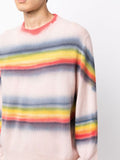 Rainbow Tie-Dye Crew-Neck Sweatshirt
