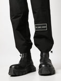 Logo-Patch Straight-Leg Trousers