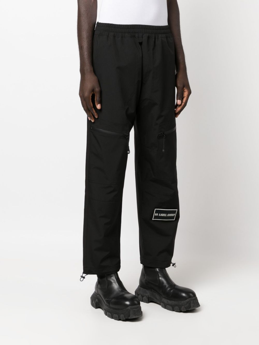 Logo-Patch Straight-Leg Trousers