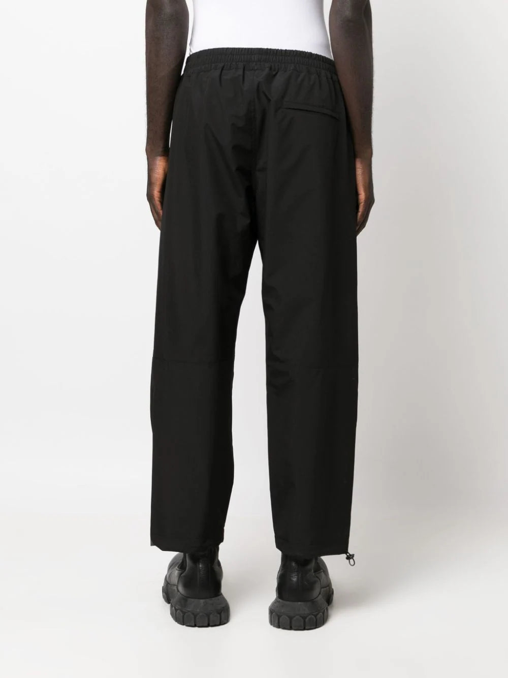Logo-Patch Straight-Leg Trousers