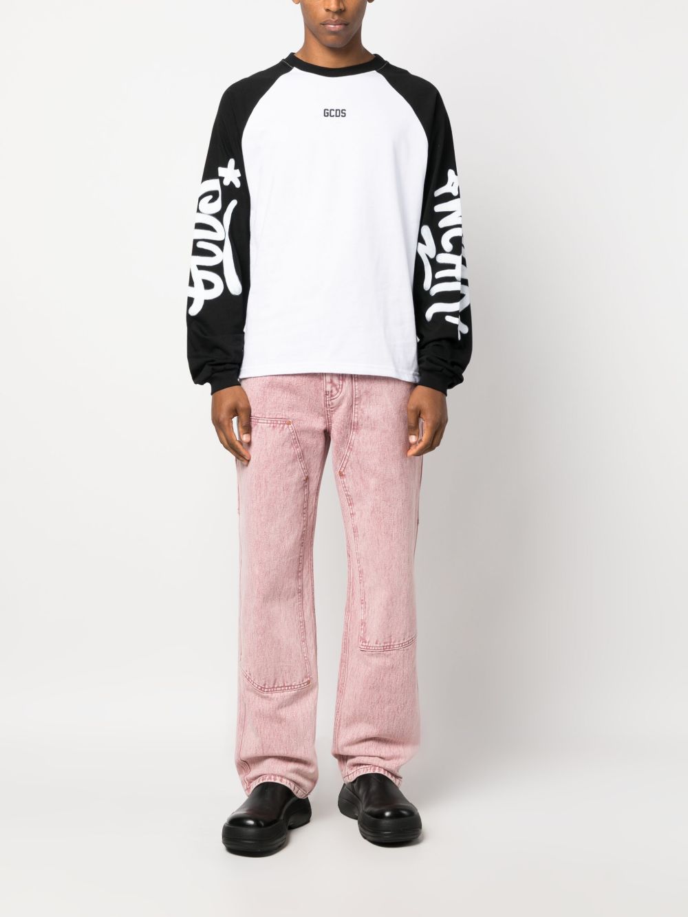 Graffiti-Logo Long-Sleeve T-Shirt