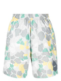 Camouflage-Pattern Swim Shorts