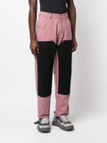 Mid-Rise Panelled Cotton Trousers