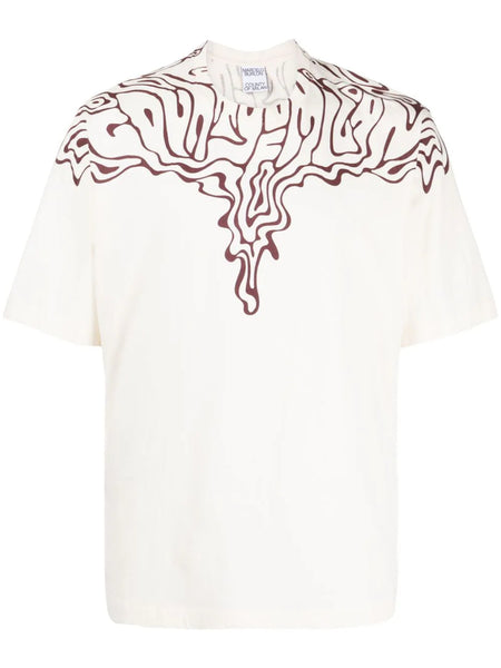 Fluid Wings-Print Cotton T-Shirt