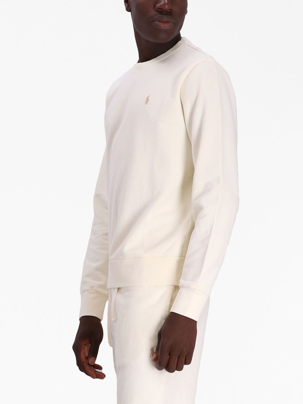 logo-embroidered cotton sweatshirt