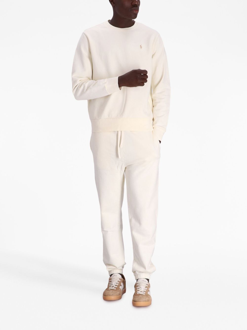 logo-embroidered cotton sweatshirt