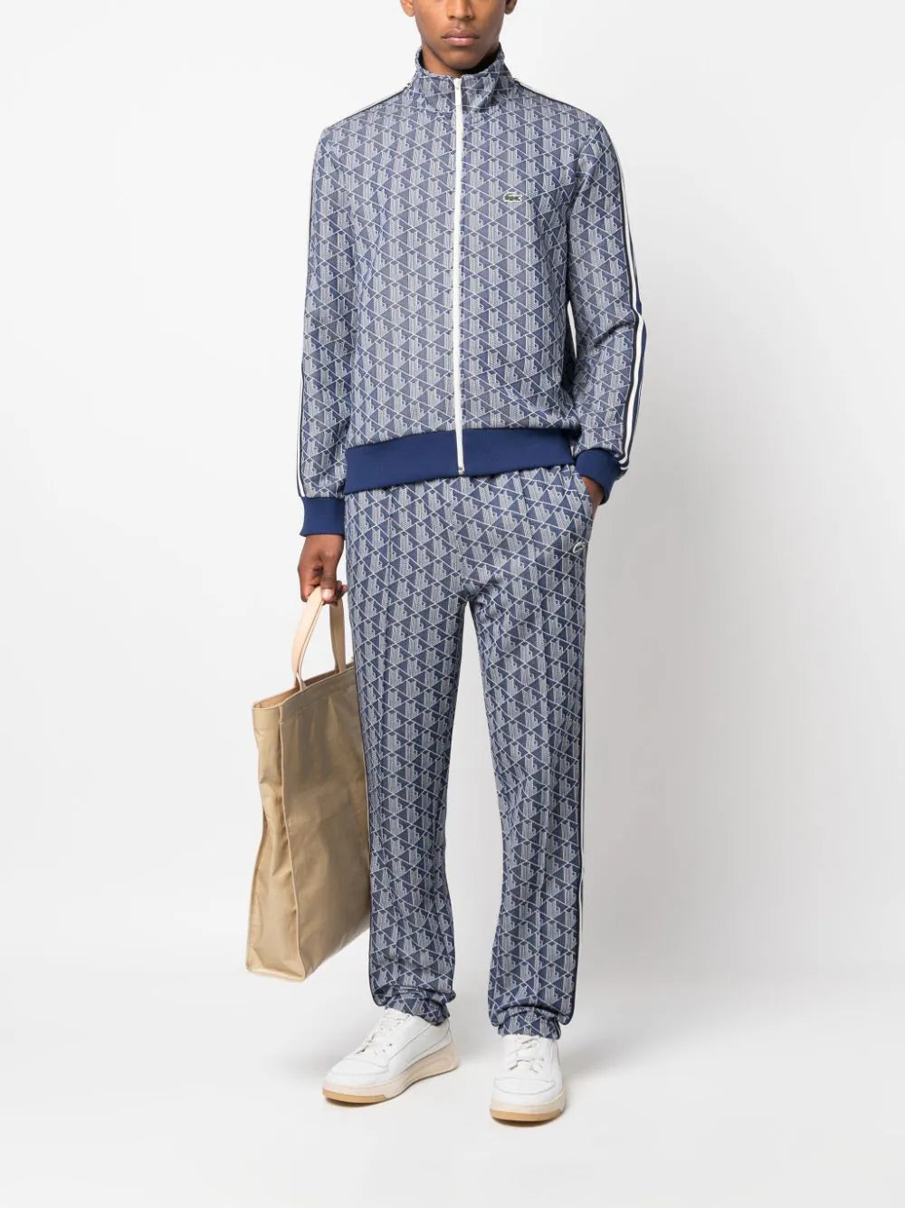 Jacquard Monogram-Pattern Track Pants