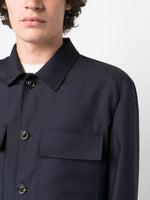 Spread-Collar Shirt Jacket