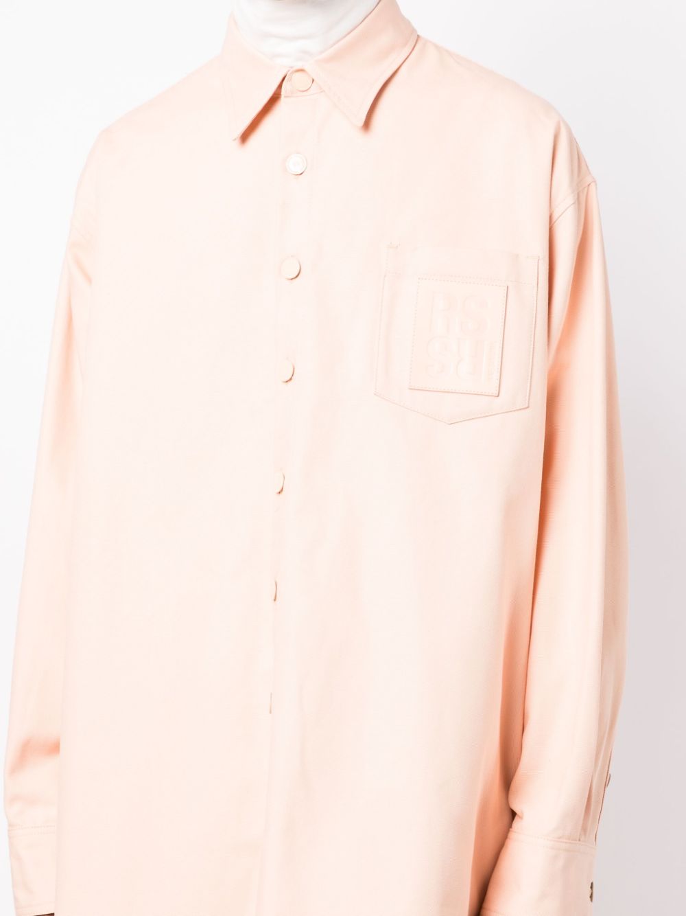 Logo-Patch Cotton Shirt