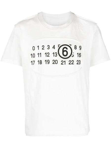 Numbers-Print Cotton T-Shirt