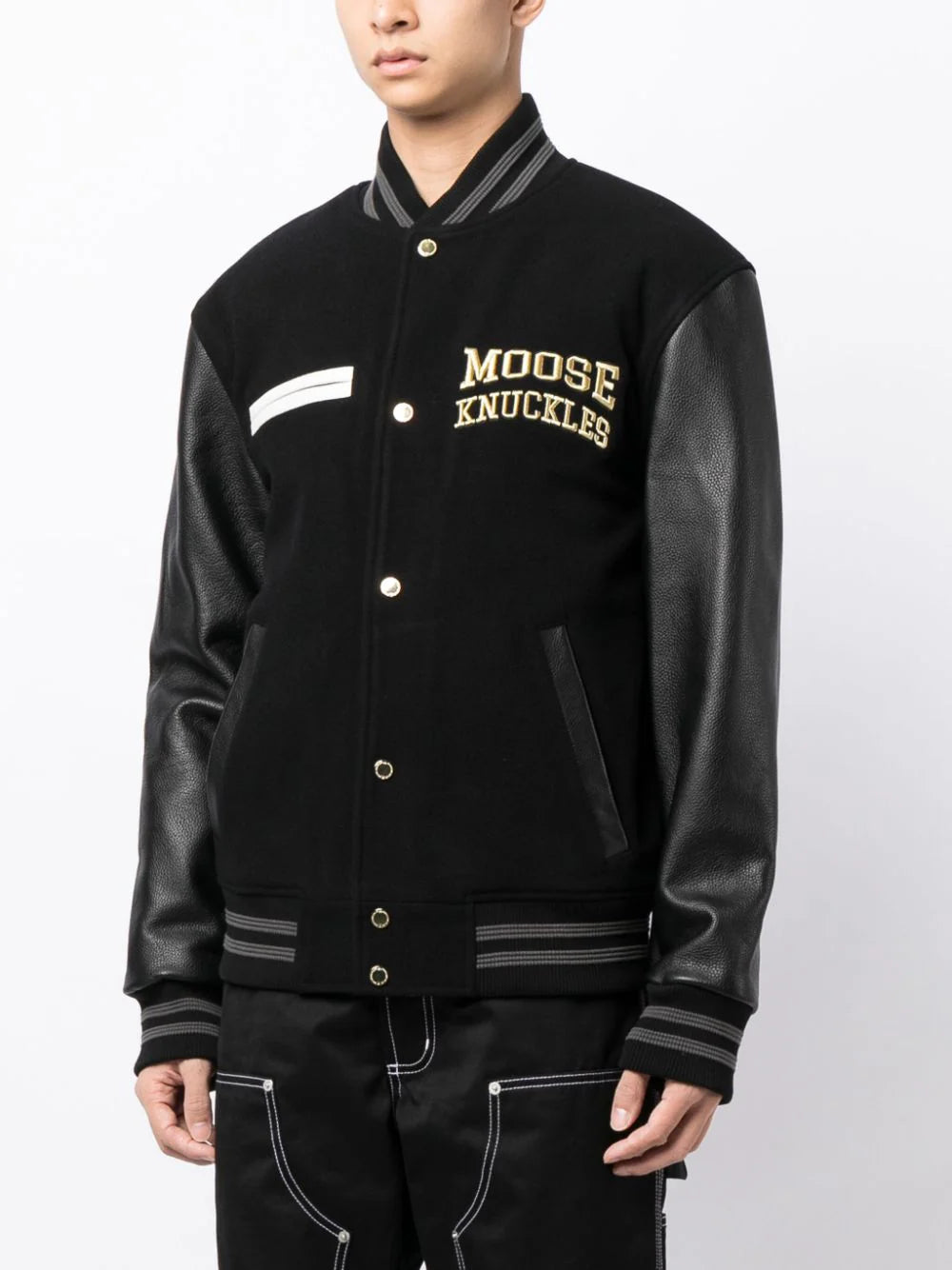 Logo-Embroidered Bomber Jacket