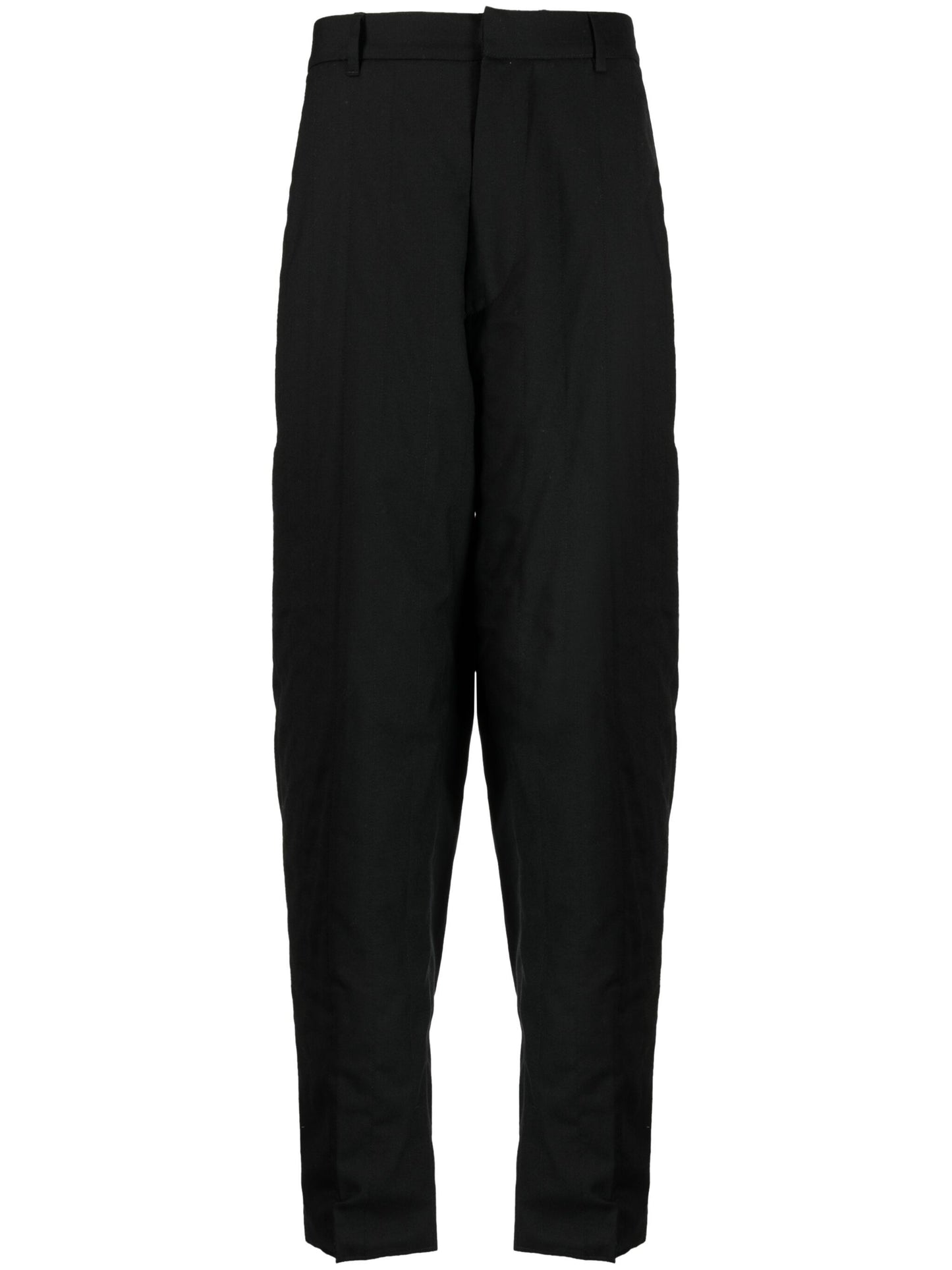 Wool-Blend Tapered Tailored Trousers