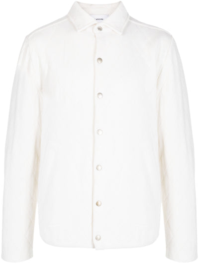 Pointelle-Knit Buttoned Jacket