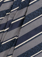 Diagonal Stripe Silk Tie