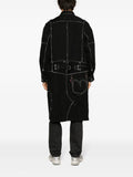 X Levi's Contrast-Stitching Denim Midi Coat