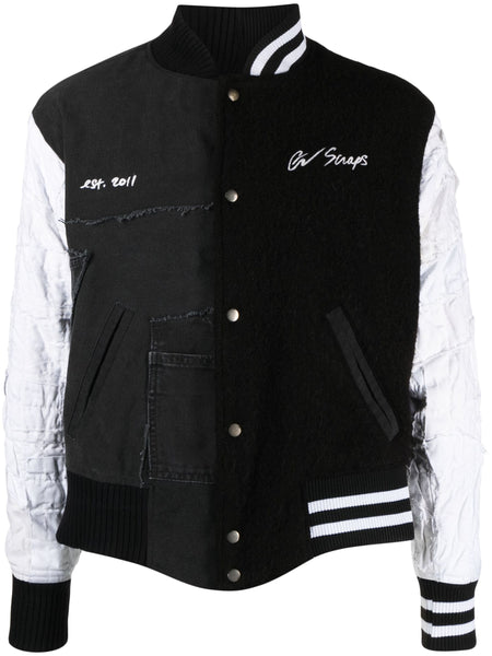 Panelled Wool-Cotton Bomber Jacket