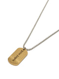 Logo-Engraved Tag Necklace