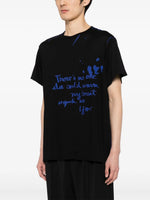 Text-Print Crew-Neck T-Shirt