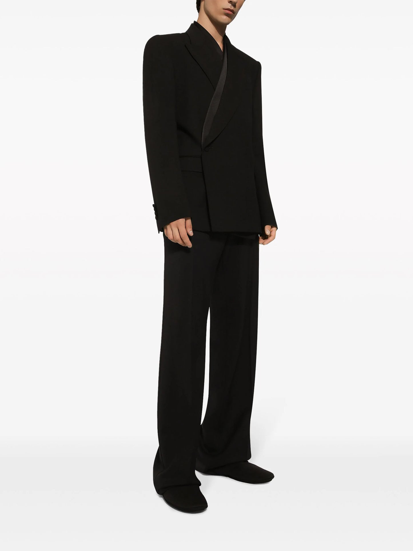 Straight-Leg Wool Trousers
