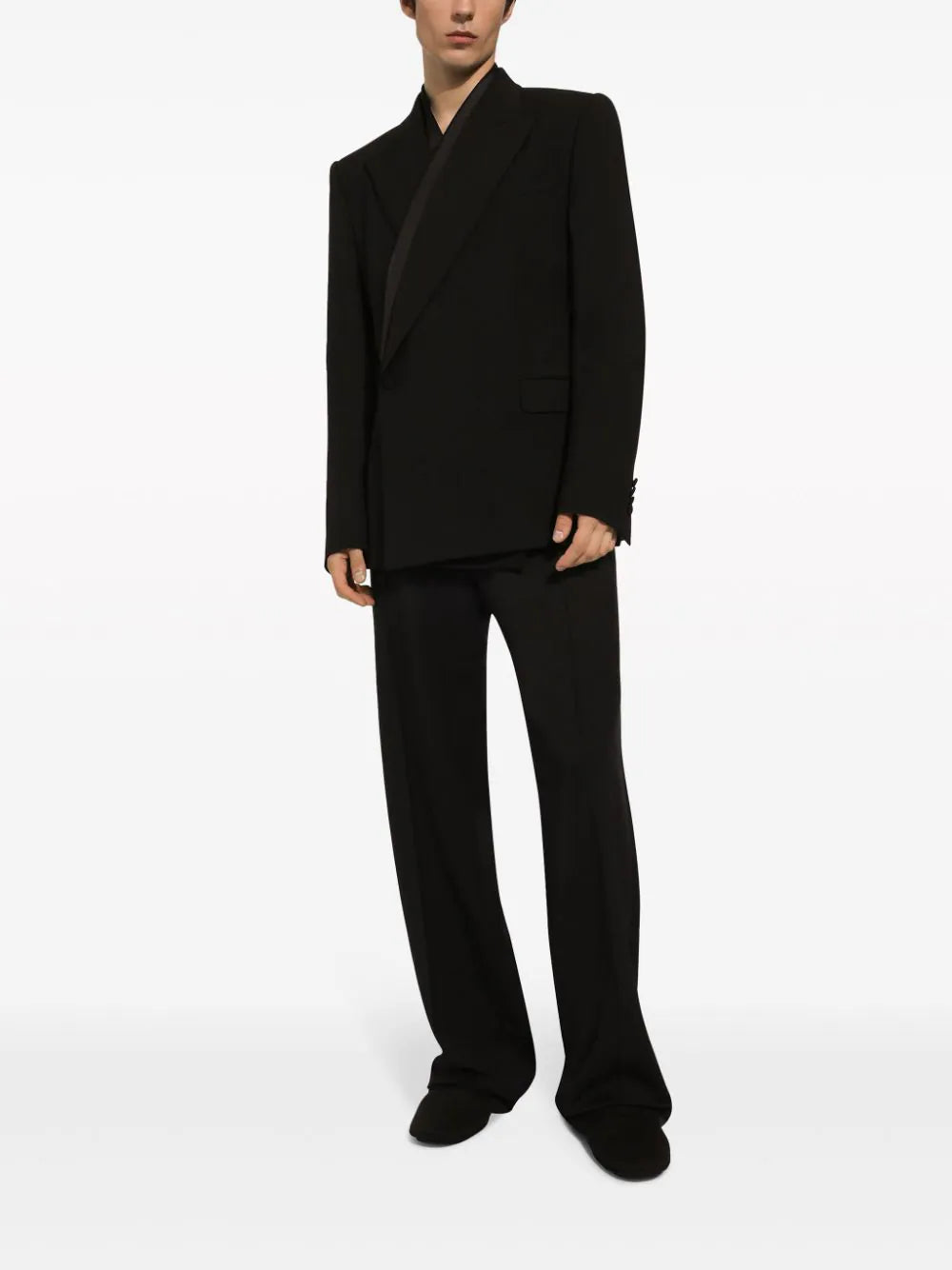 Straight-Leg Wool Trousers