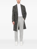 Mélange-Effect Tapered Wool Trousers