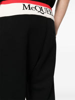 Logo-Print Strap Cotton Track Pants