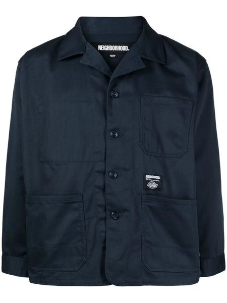 X Dickies Logo-Embroidered Utility Shirt Jacket