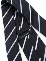 Diagonal-Stripe Silk Tie