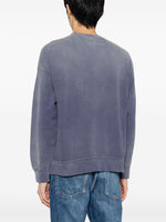 Distressed-Effect Cotton Sweatshirt