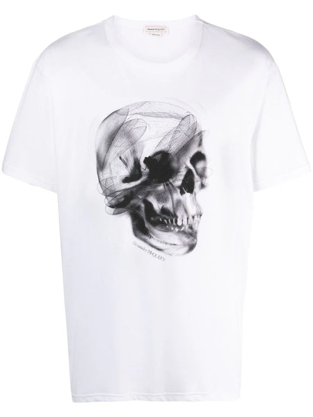 Skull-Print Cotton T-Shirt