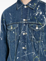 Paint-Splatter Denim Jacket