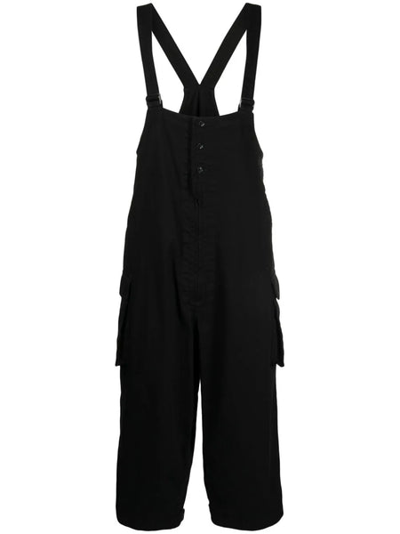 Cropped Sleeveless Cotton Overall