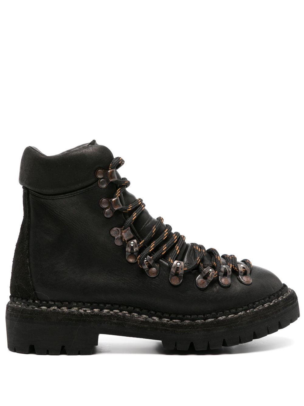lace-up leather boots