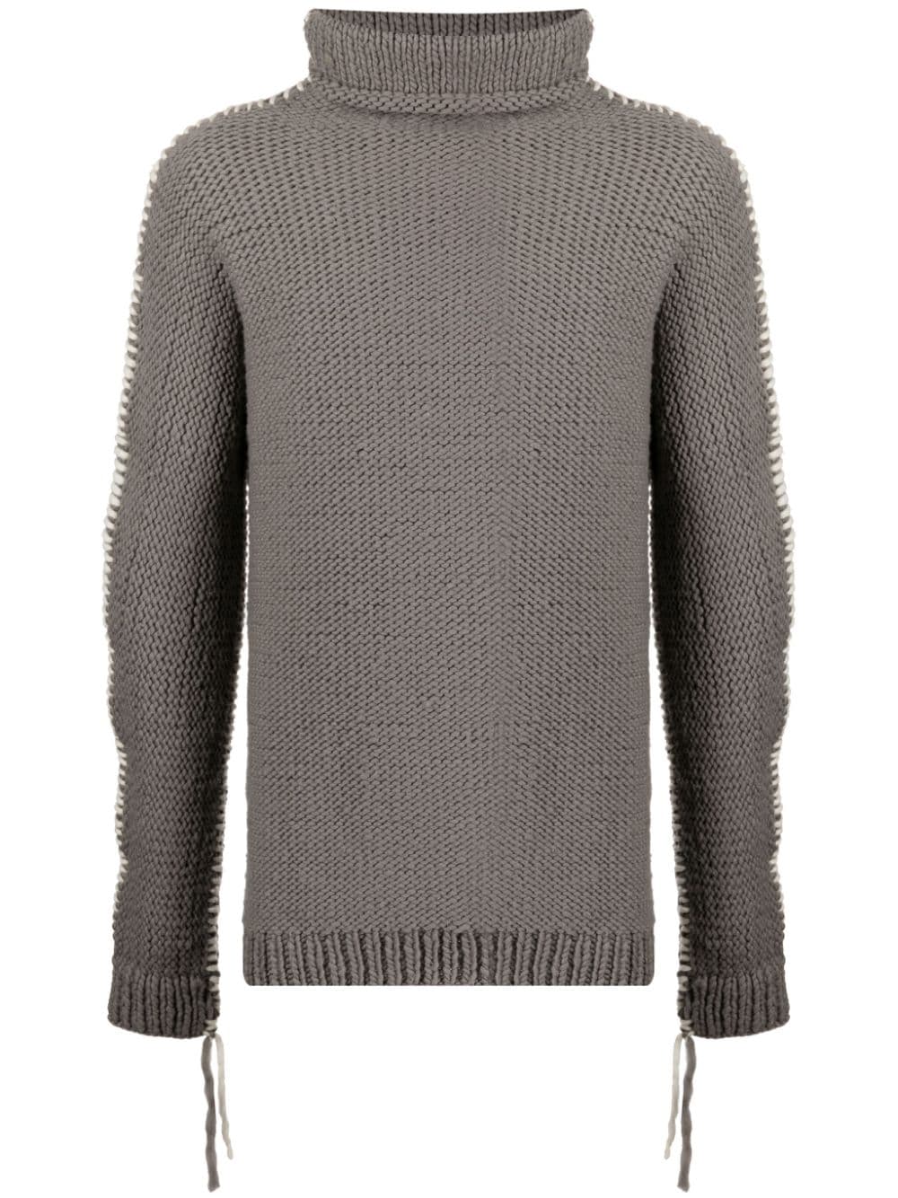 Whipstitch-Detail Merino Jumper