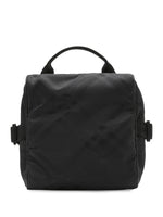 Check-Pattern Zipped Messenger Bag