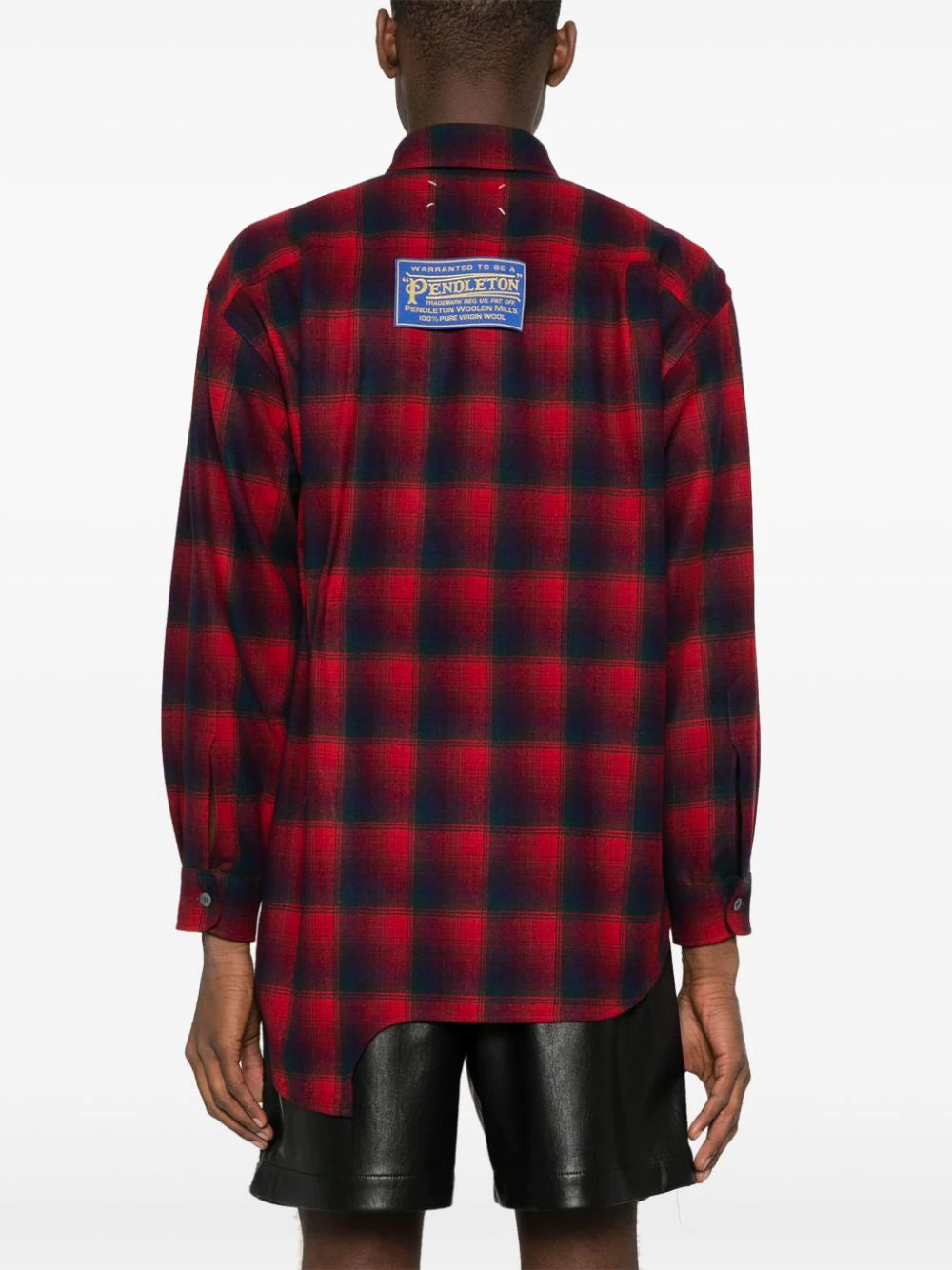 X Pendleton Checked Wool Playsuit Shirt