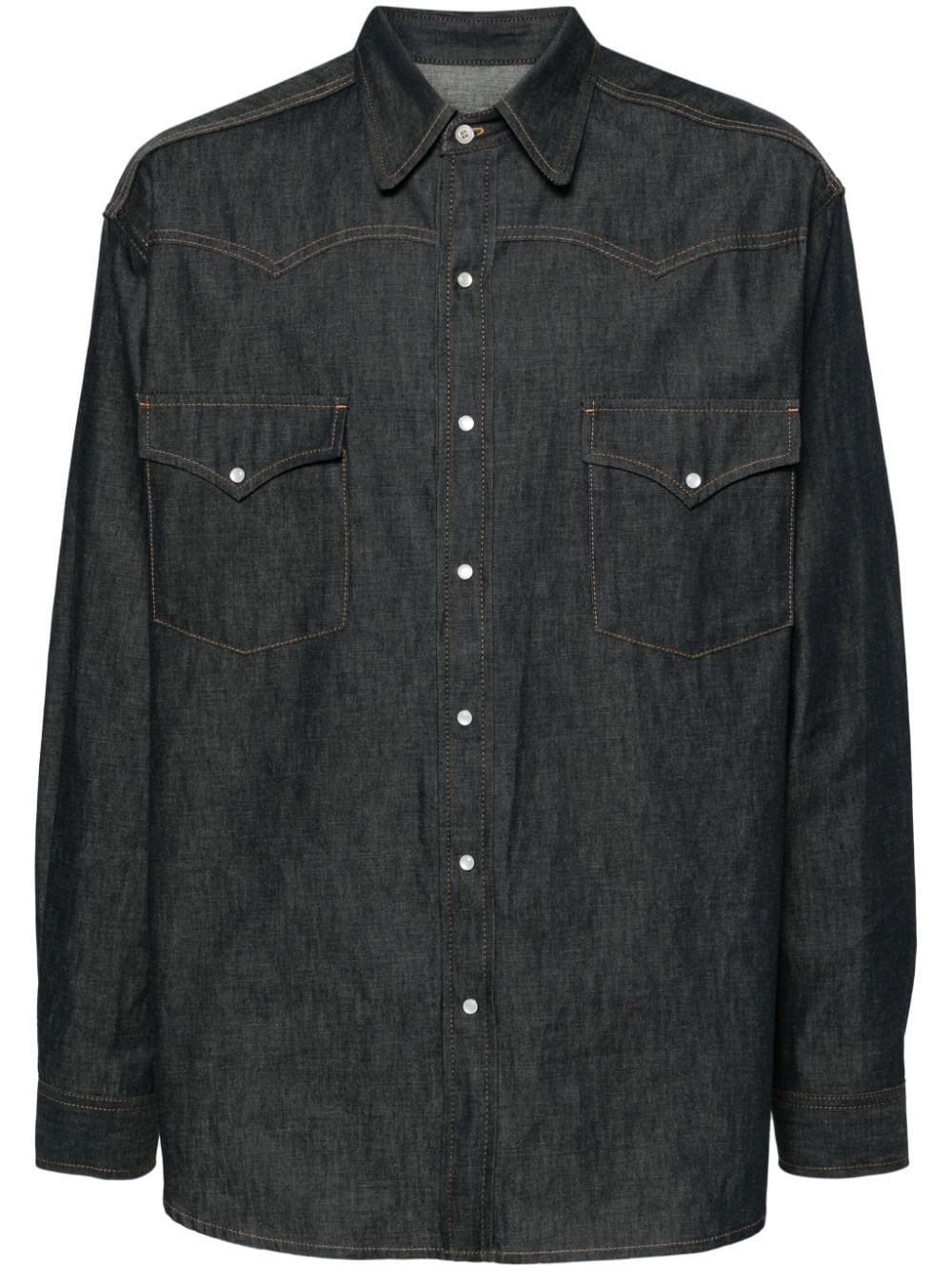 Long-Sleeve Denim Shirt